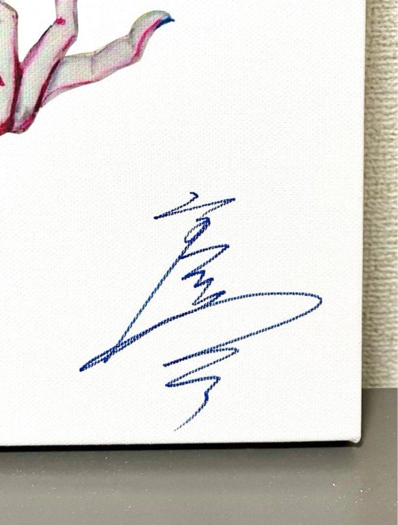 9番街レトロ 京極風斗さん 直筆サイン入り複製原画(キャンバス)