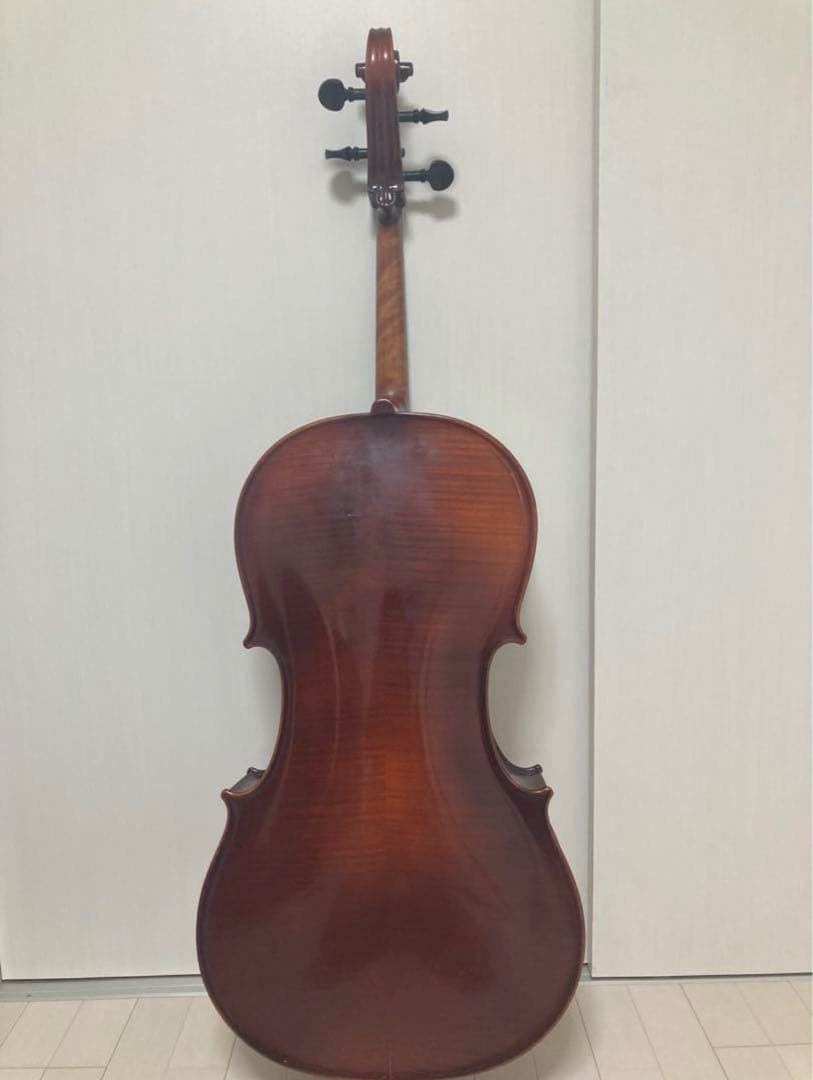 美品】ドイツ製チェロ　Gerhard Reinel 3/4 ソフトケース•弓付き