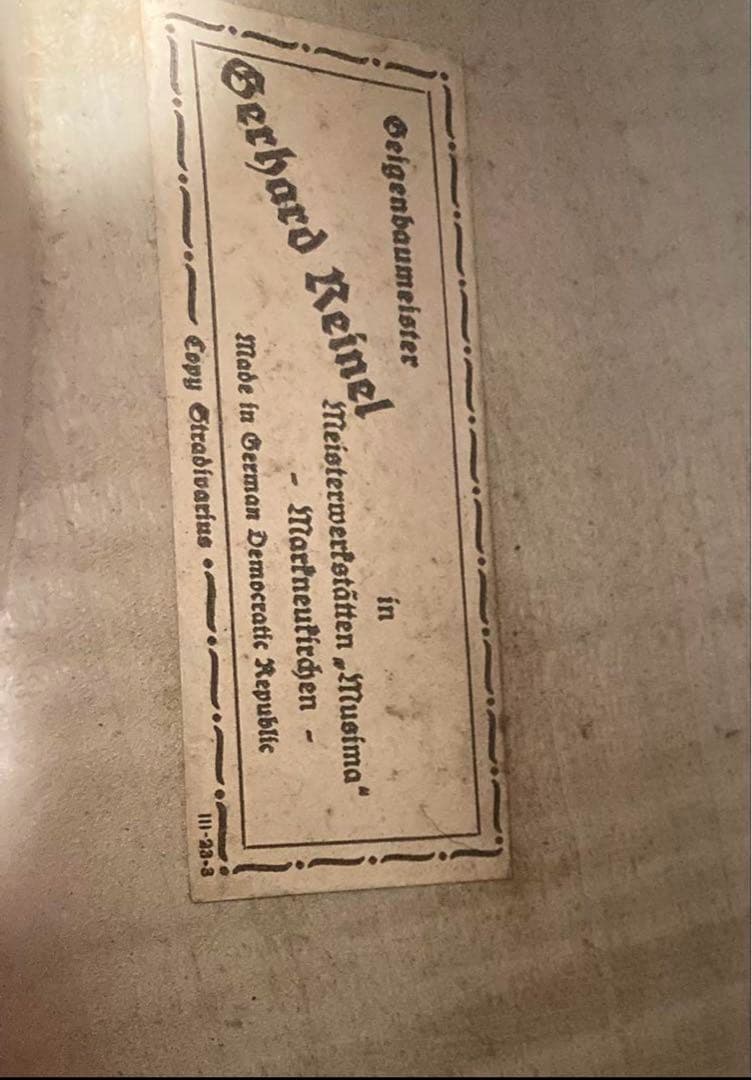 美品】ドイツ製チェロ　Gerhard Reinel 3/4 ソフトケース•弓付き