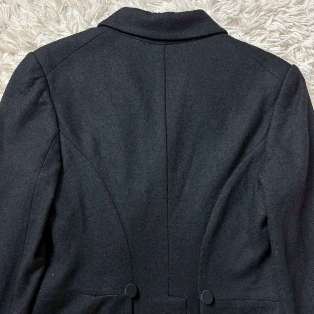 美品　高級　ラルフローレン　カシミヤ混紡　ダブルチェスターコート　ブラック