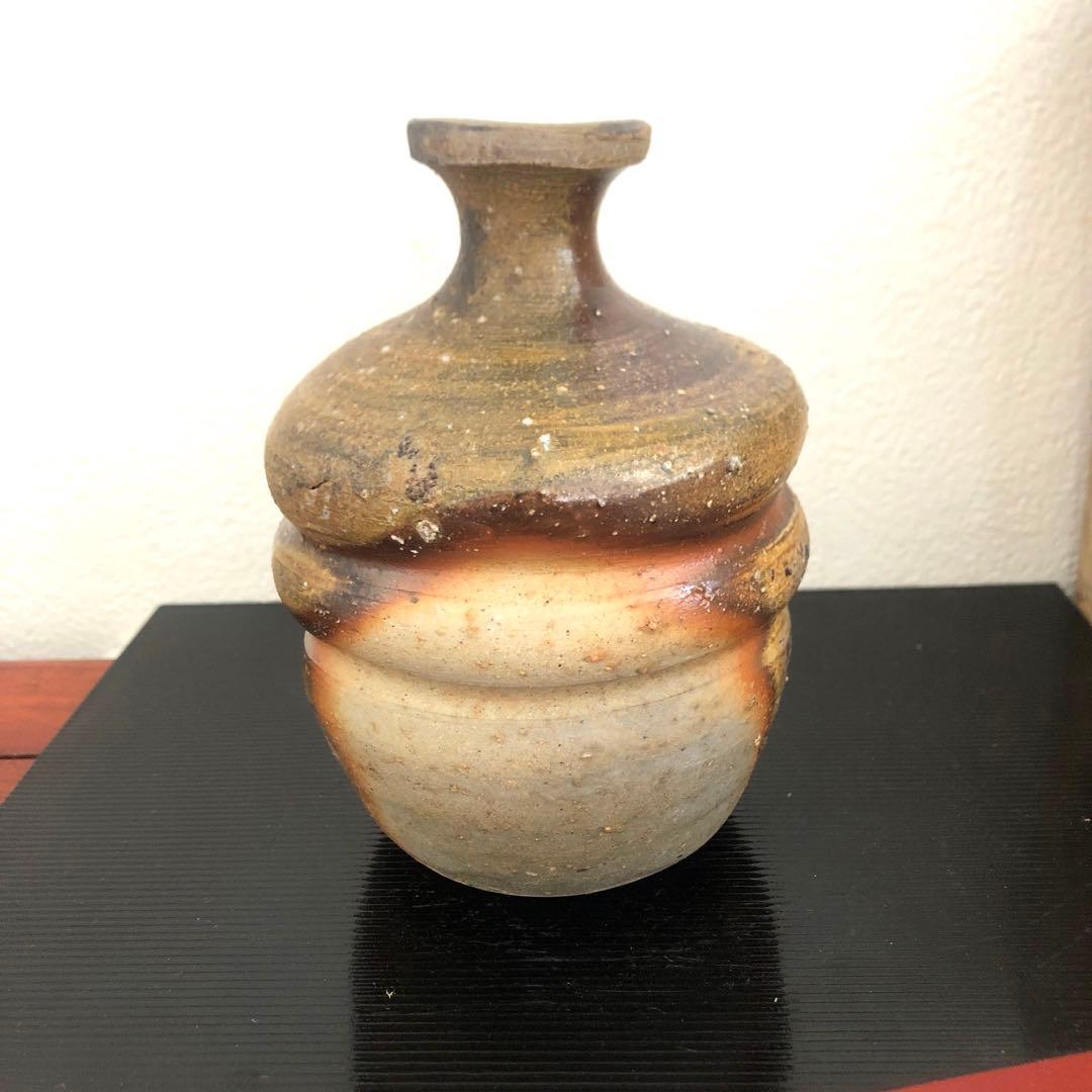 備前焼　小西陶蔵　徳利　一輪挿　箱　骨董　アンティーク　華道