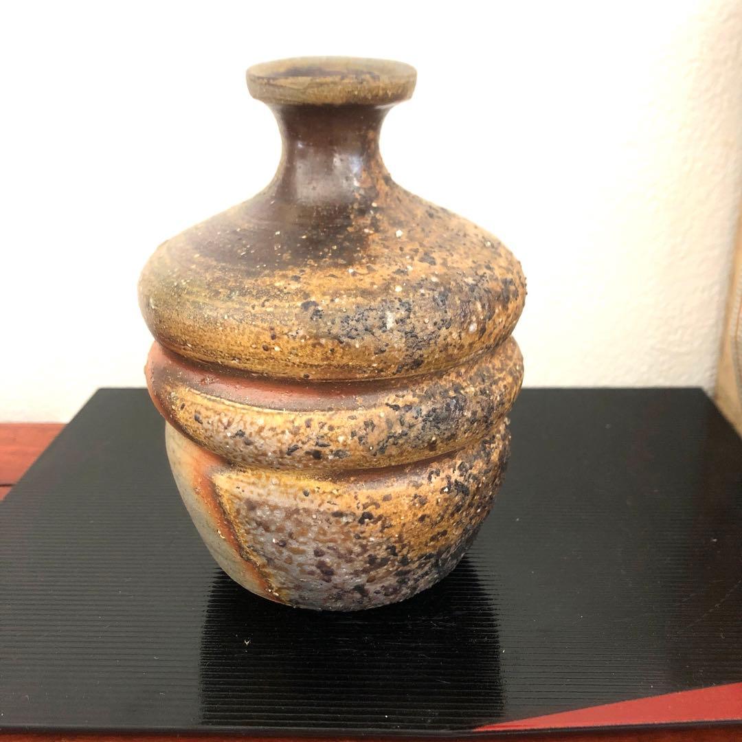 備前焼　小西陶蔵　徳利　一輪挿　箱　骨董　アンティーク　華道