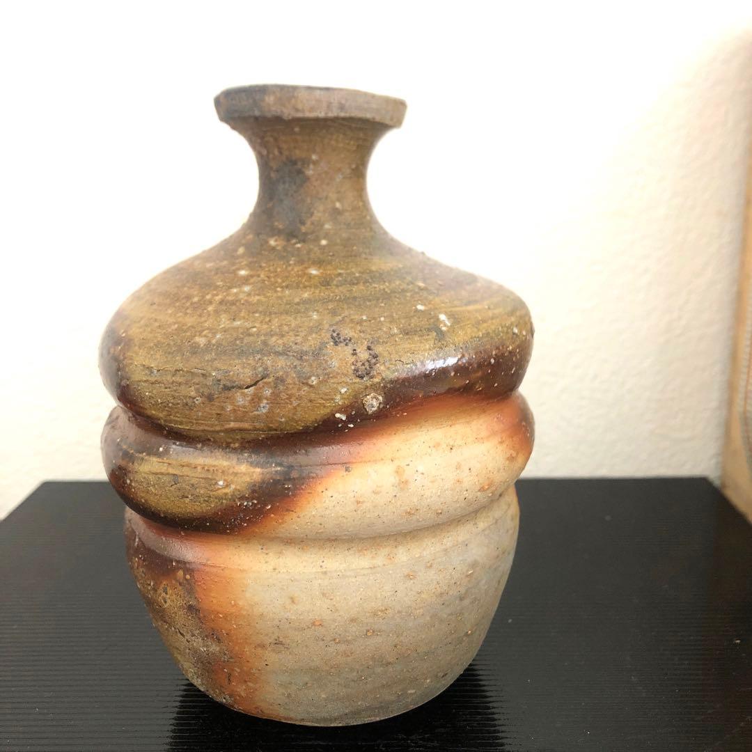 備前焼　小西陶蔵　徳利　一輪挿　箱　骨董　アンティーク　華道