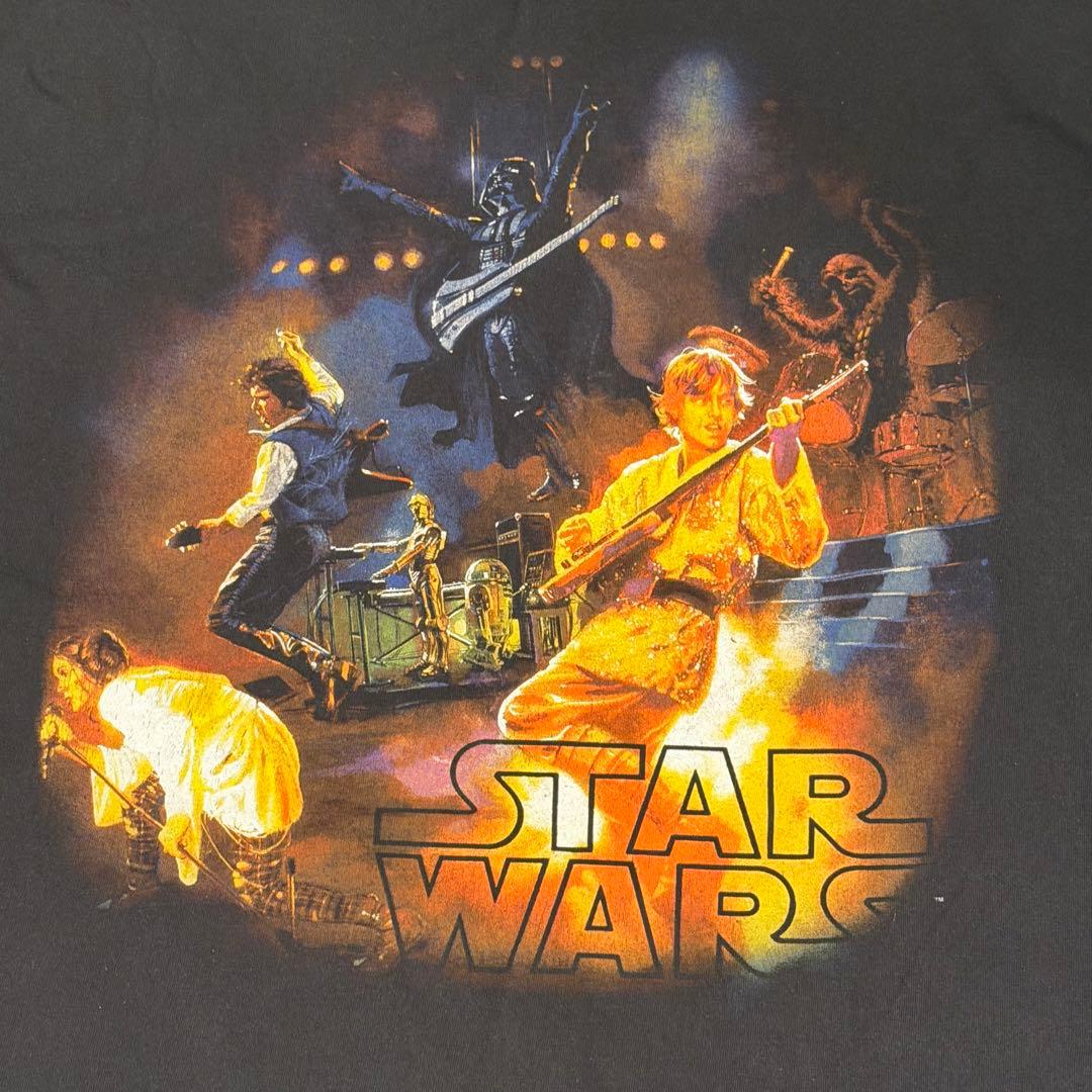 【激レア】STAR WARS スター・ウォーズ バンド Tシャツ 黒 大きめ