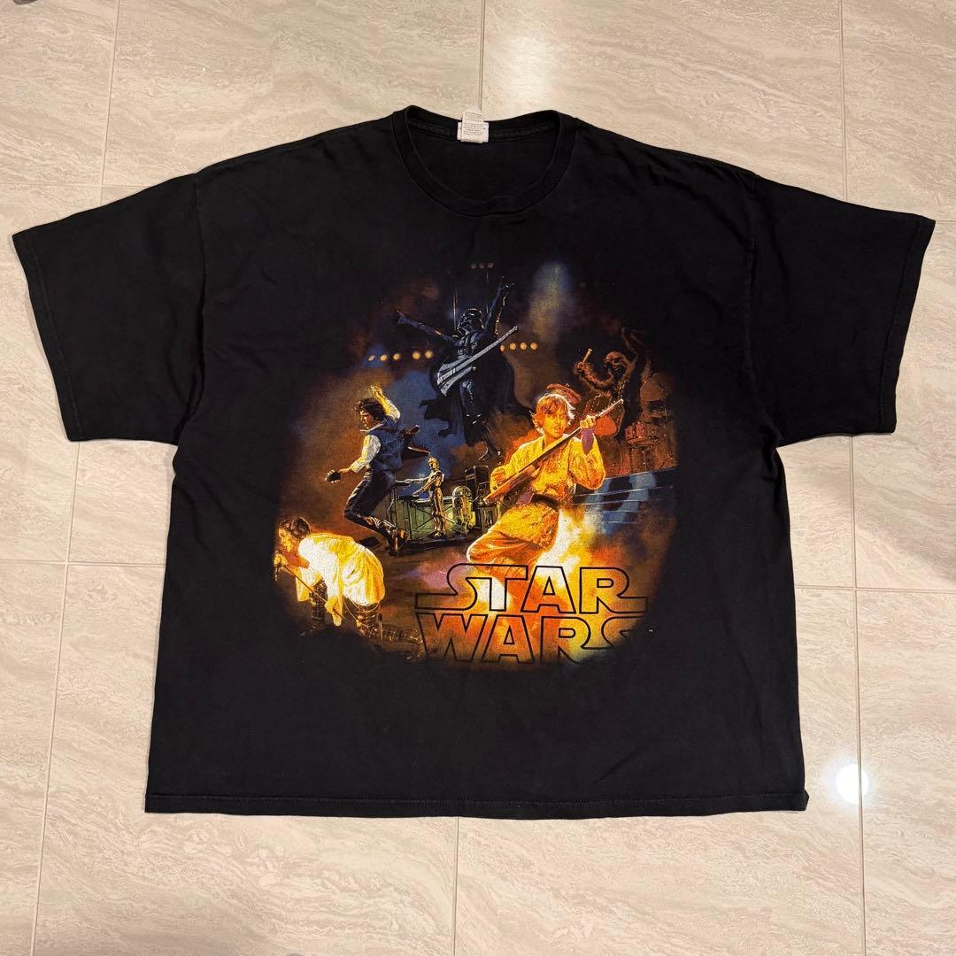 【激レア】STAR WARS スター・ウォーズ バンド Tシャツ 黒 大きめ