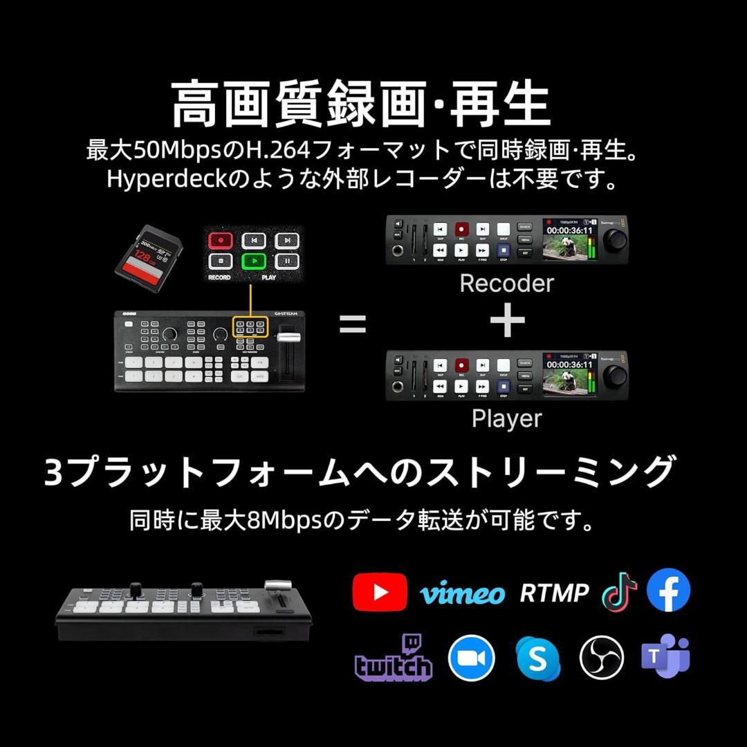 【新品】Osee GoStream Deck ビデオスイッチャー 4chHDMI