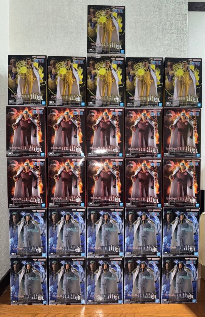 ワンピース THE出航 LOGIA 三大将 赤犬 黄猿 青雉 フィギュア 26個