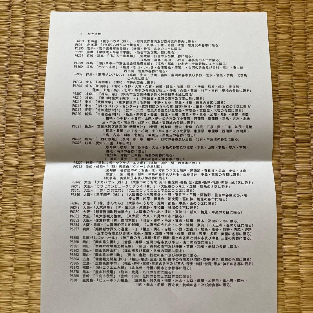 広告付きはがき・府県版　第145次　発売初日印付１セット