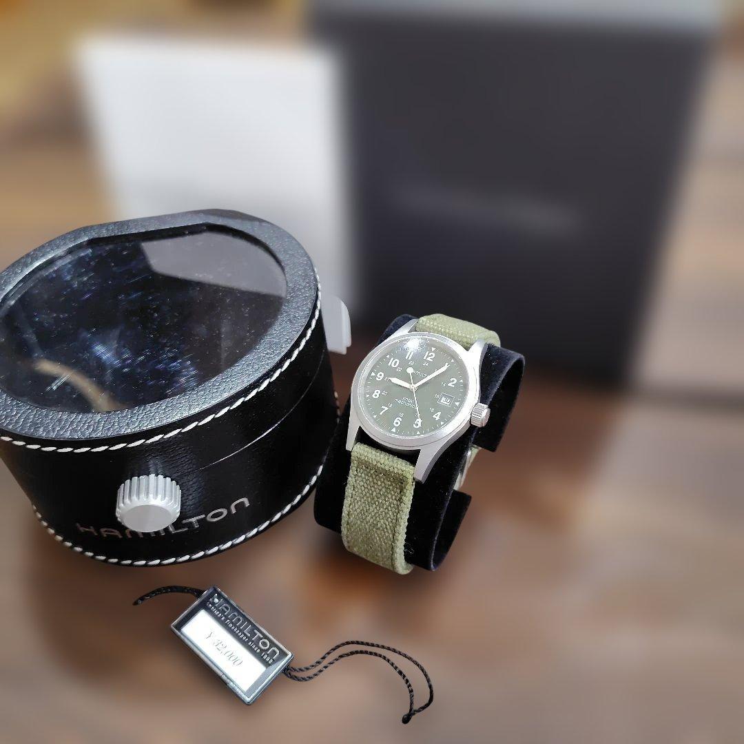 K*I様 Hamilton 　ハミルトン　手巻き時計 カーキ　Khaki　箱　ベ
