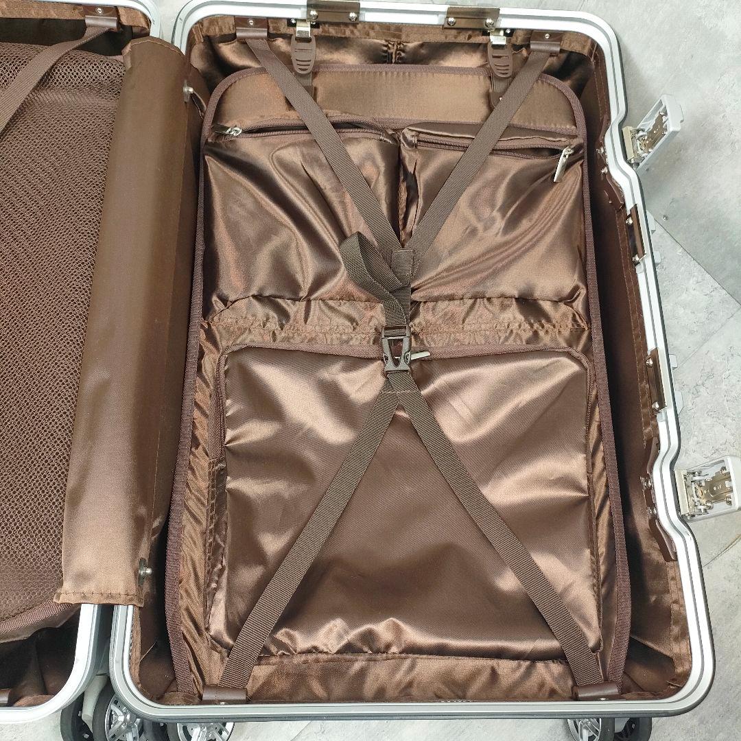 【迅速発送】siffler アルミ調 スーツケース 66L