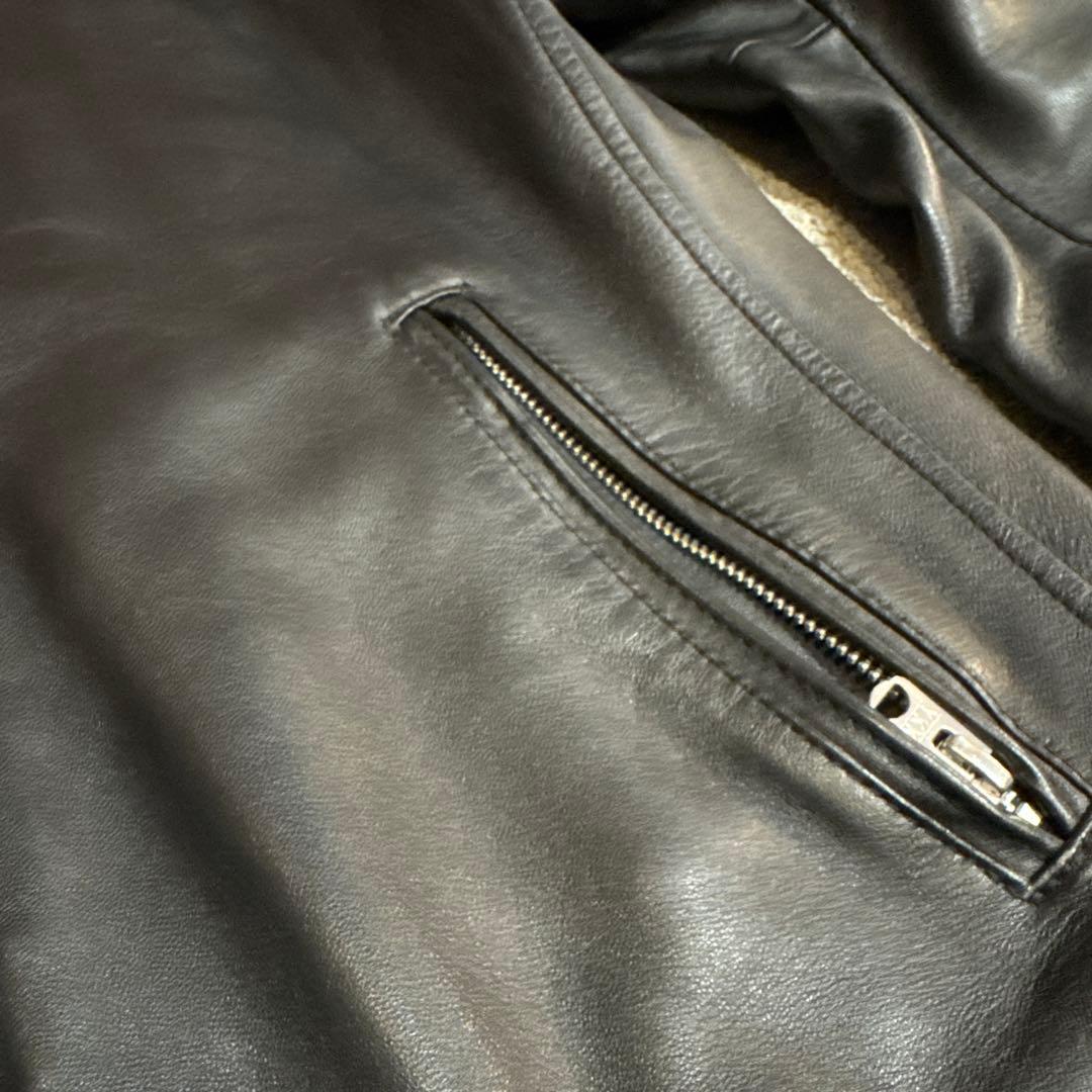 BACK NUMBER ブラックレザージャケット L