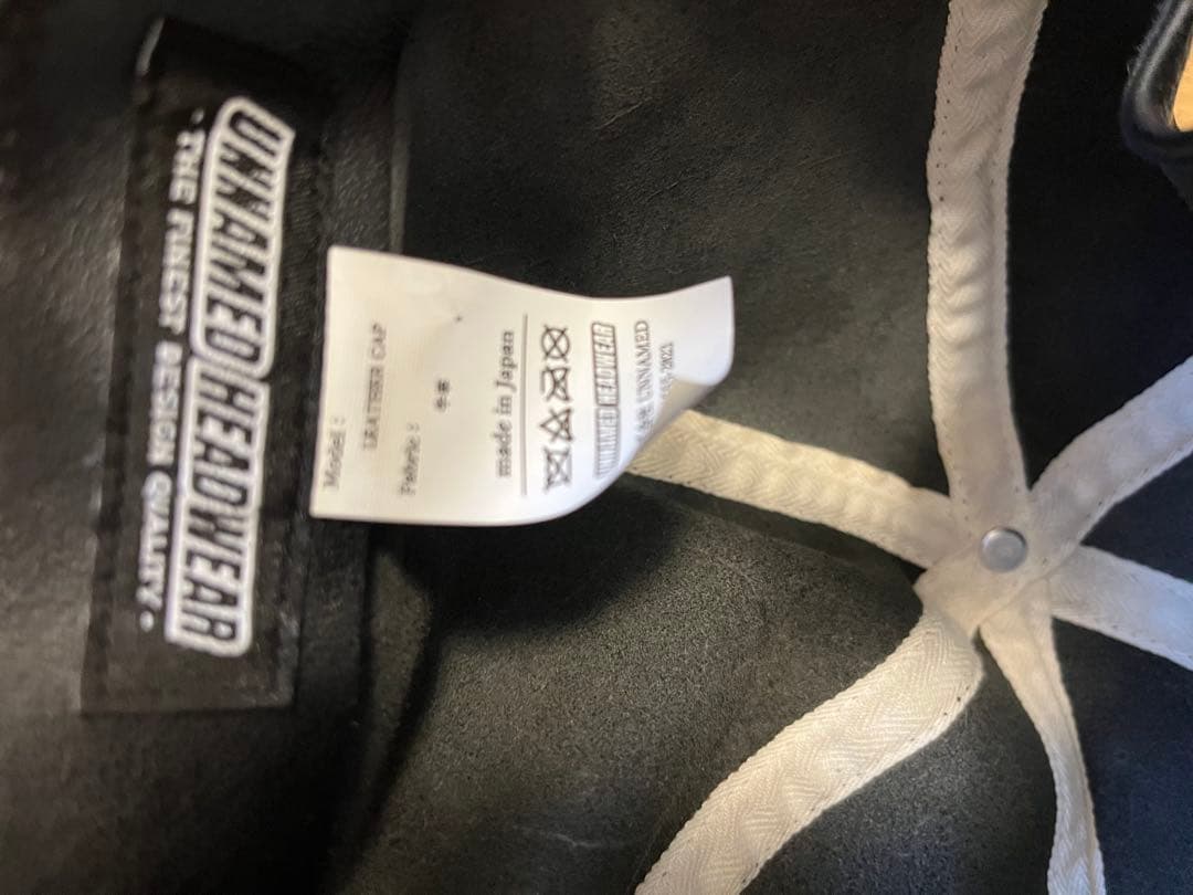 UNNAMED HEADWEAR レザーキャップ 栃木レザー 日本製 ブラック