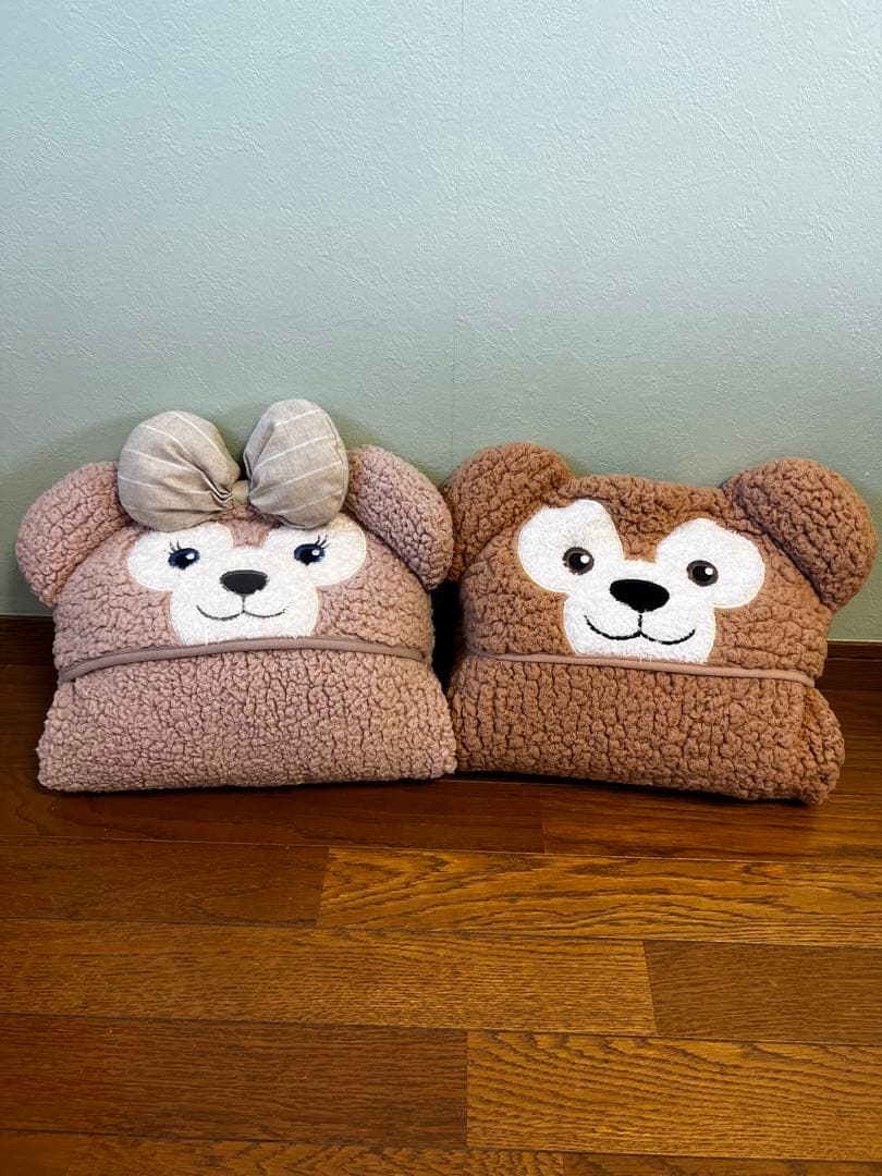 上海ディズニー ポンチョ もこもこブランケット ダッフィー シェリーメイ