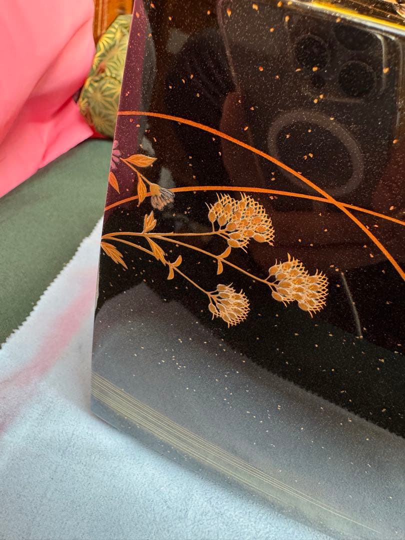 秋草蒔絵、小箪笥