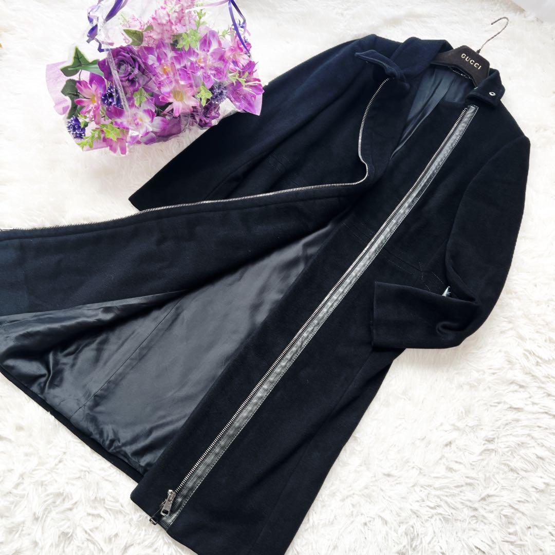 希少　Gucci〈グッチ〉 カシミヤ　ブレンド モード　チェスター　コート