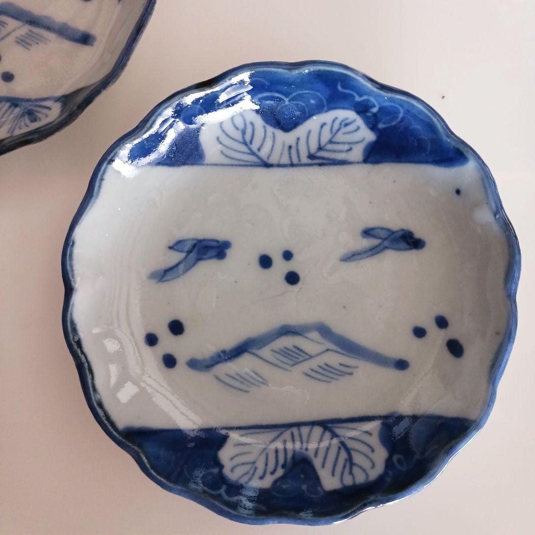 古伊万里　染付け　豆皿　　　　5枚セット