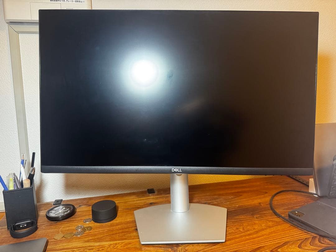 DELL モニター 本体 シルバー 台座型