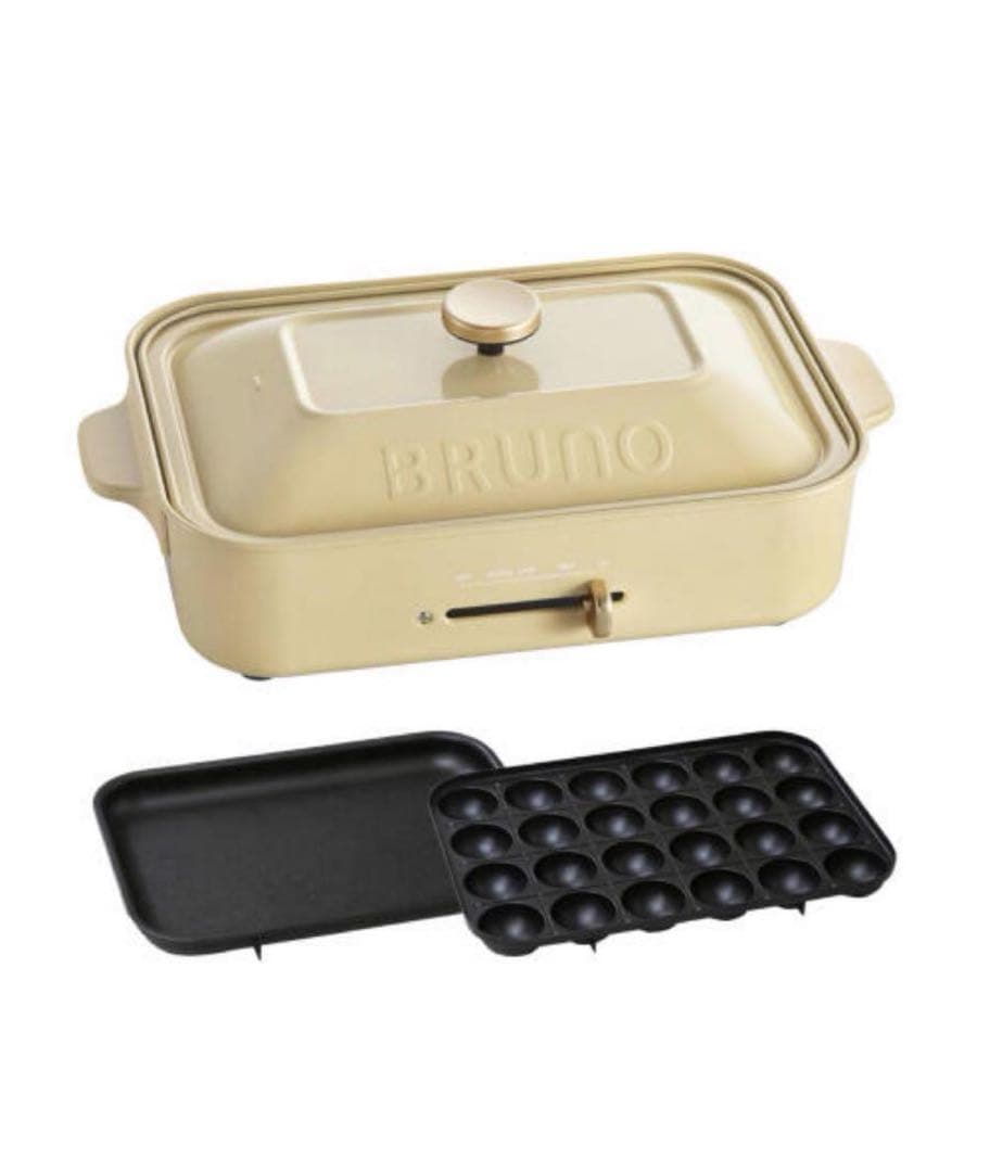 BRUNO コンパクトホットプレート ソイルイエロー BOE021-SYE