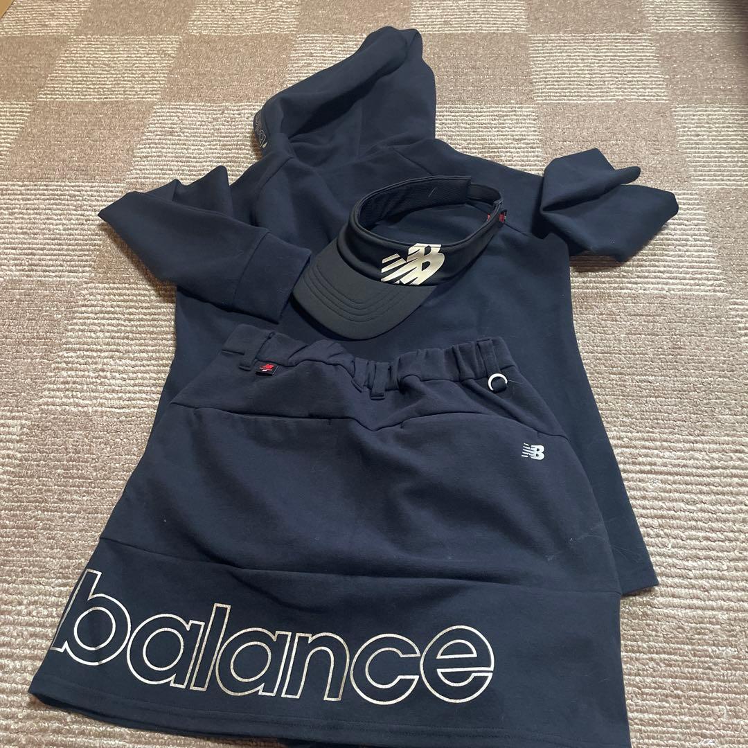 New Balance レディースゴルフウェアセット アップバイザーレギンス付