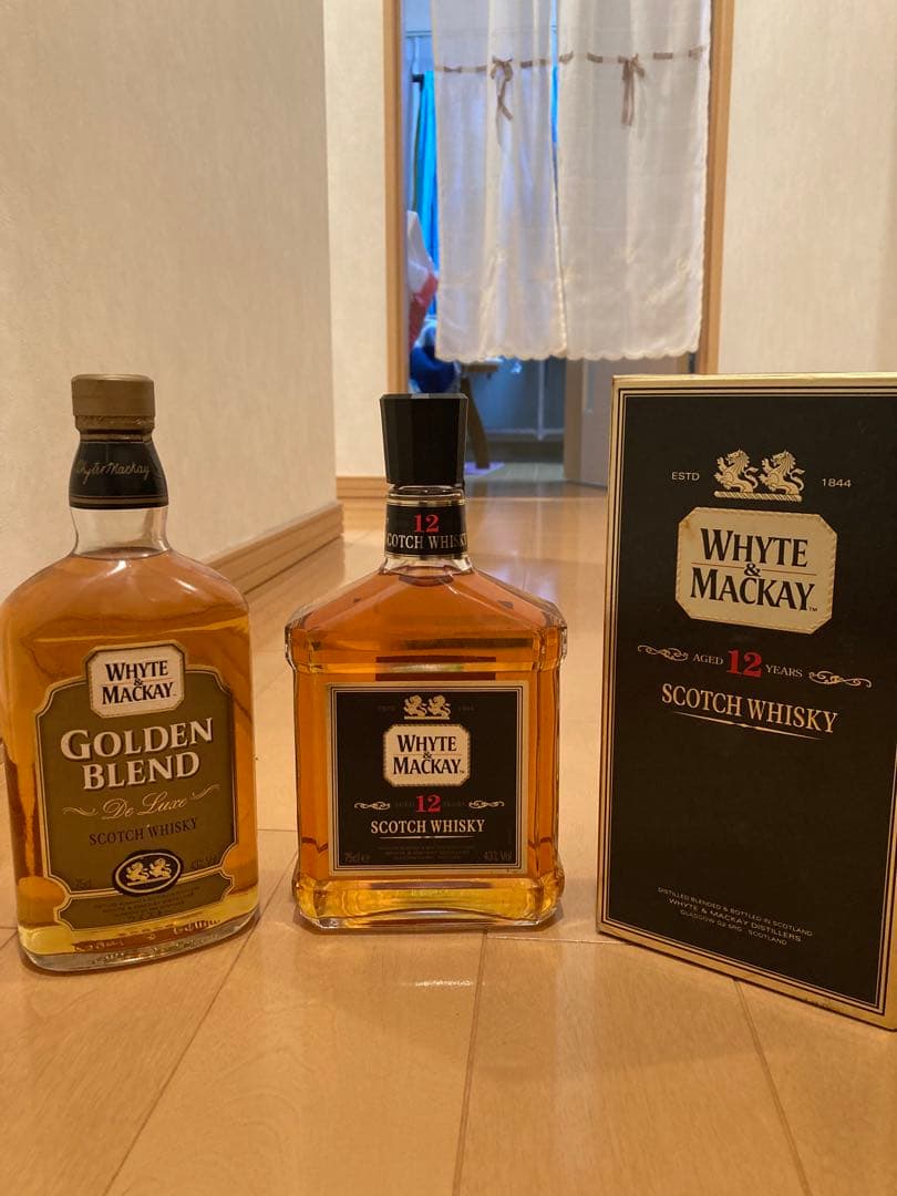 【2本セット】ホワイトアンドマッカイ12年&ゴールデンブレンド　終売品