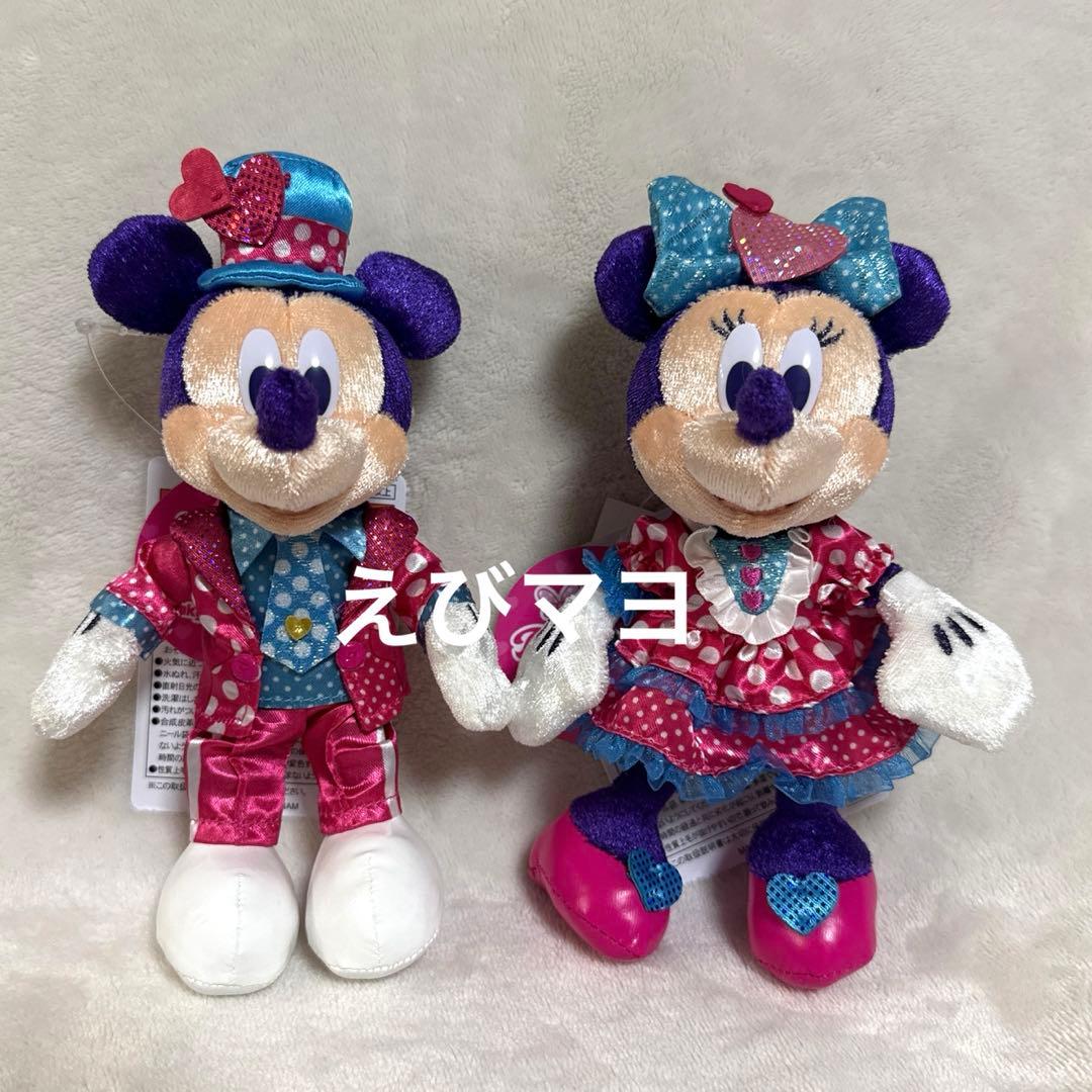 パルパルーザ　ぬいぐるみバッジ　ミッキー　ミニー