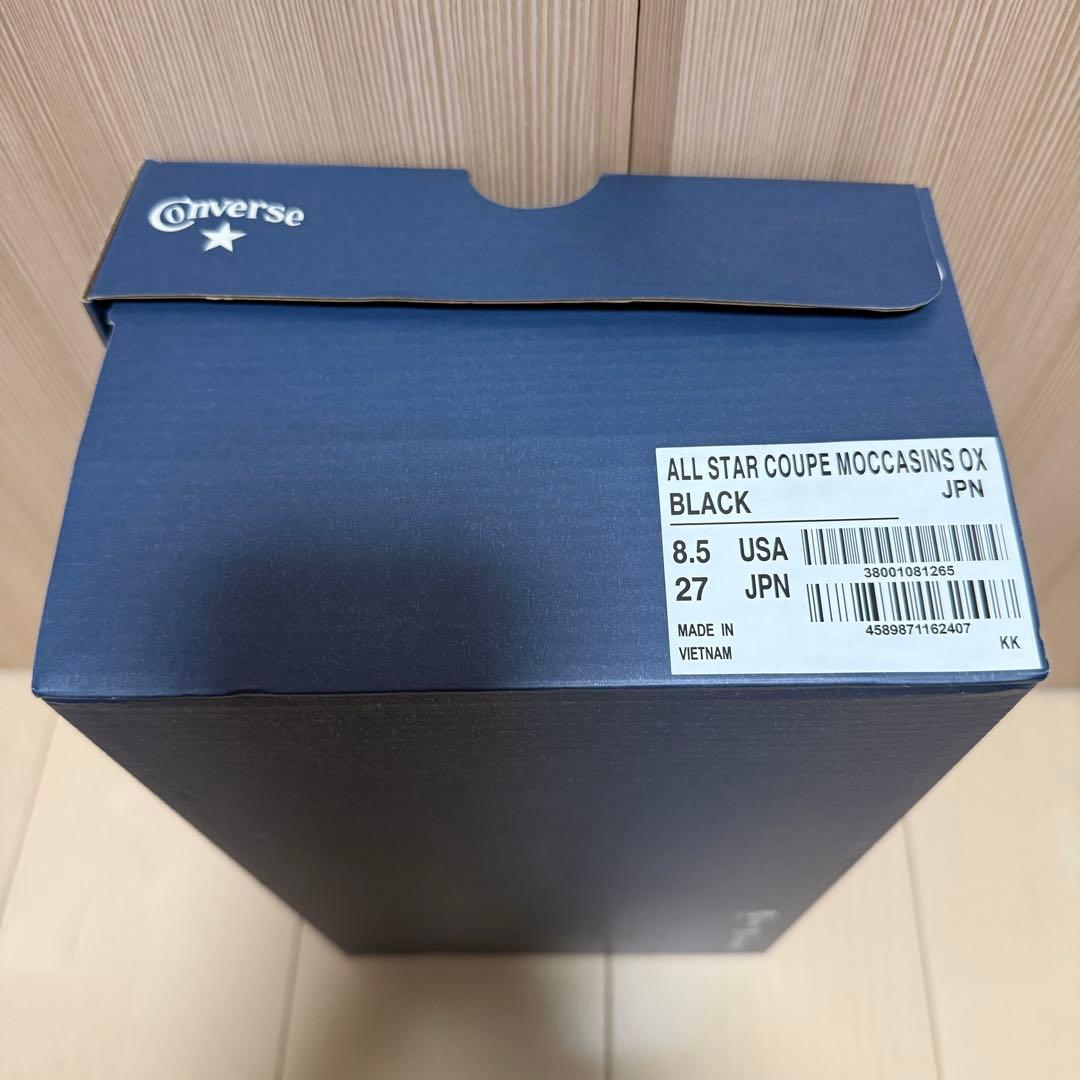 コンバース オールスター クップ モカシン OX ブラック 27.0cm