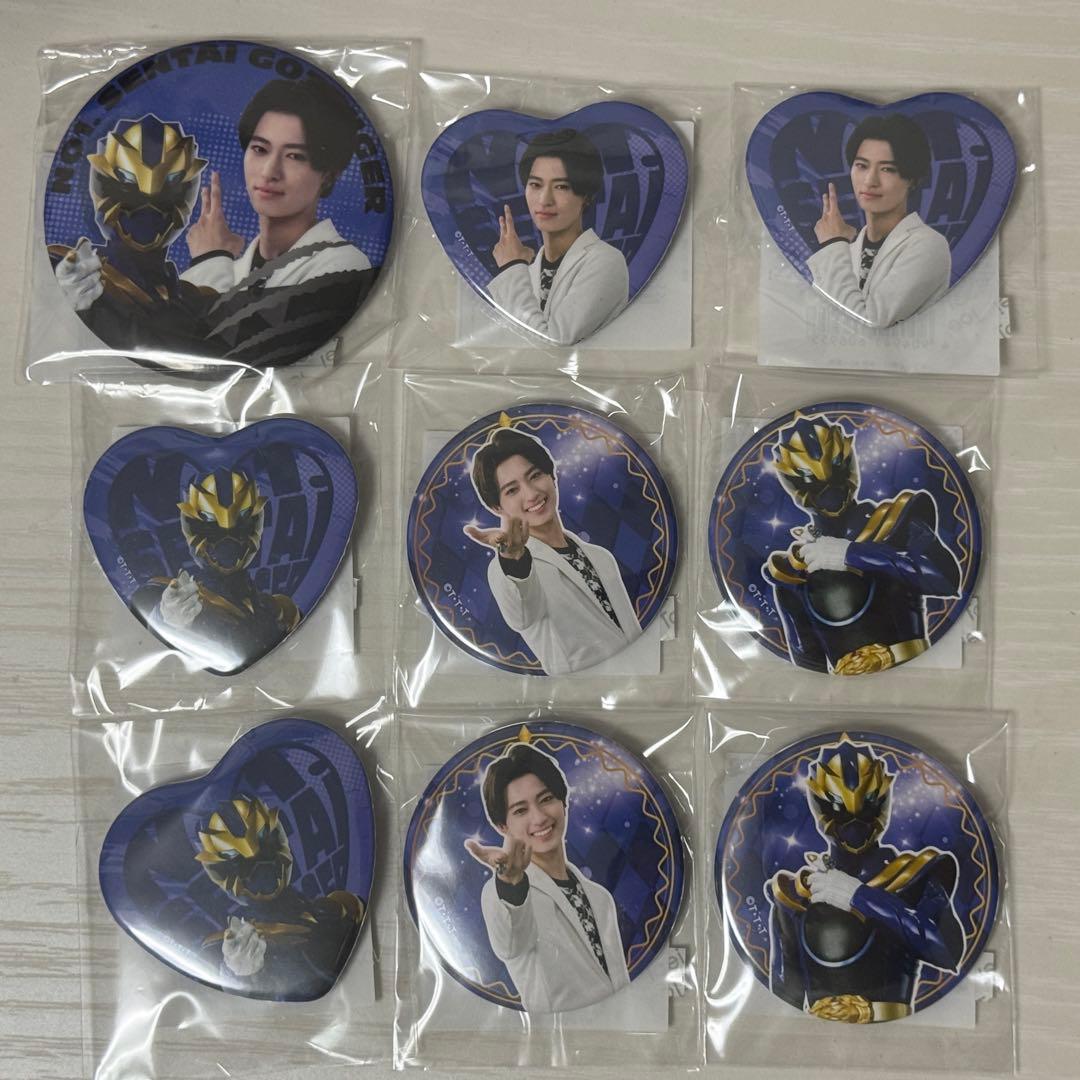 ゴジュウジャー ゴジュウレオン 百夜陸王 tos くじ 缶バッジ A B C 賞