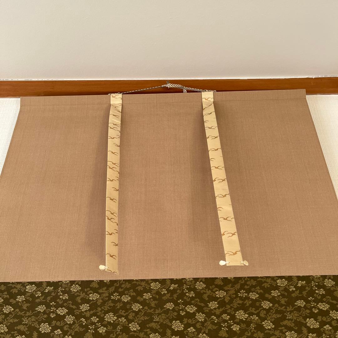 刺繍の掛軸（山水）ハンドメイド