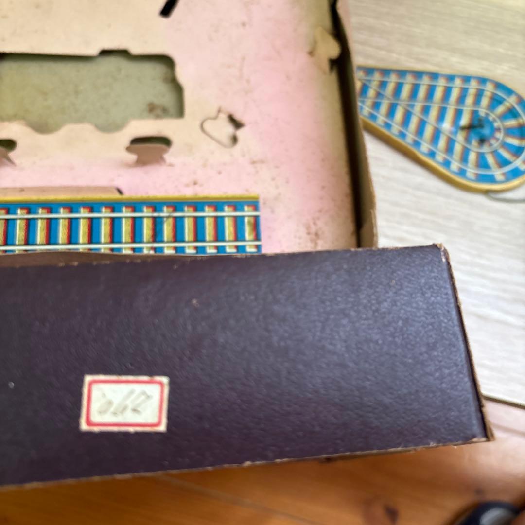 ブリキ　ロータリー電車　蒸気機関車　2点　昭和レトロ　アンティーク 日本製