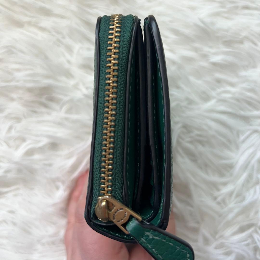 即日発送！【未使用品】 COACH コーチ ビルフォールド ウォレット グリーン