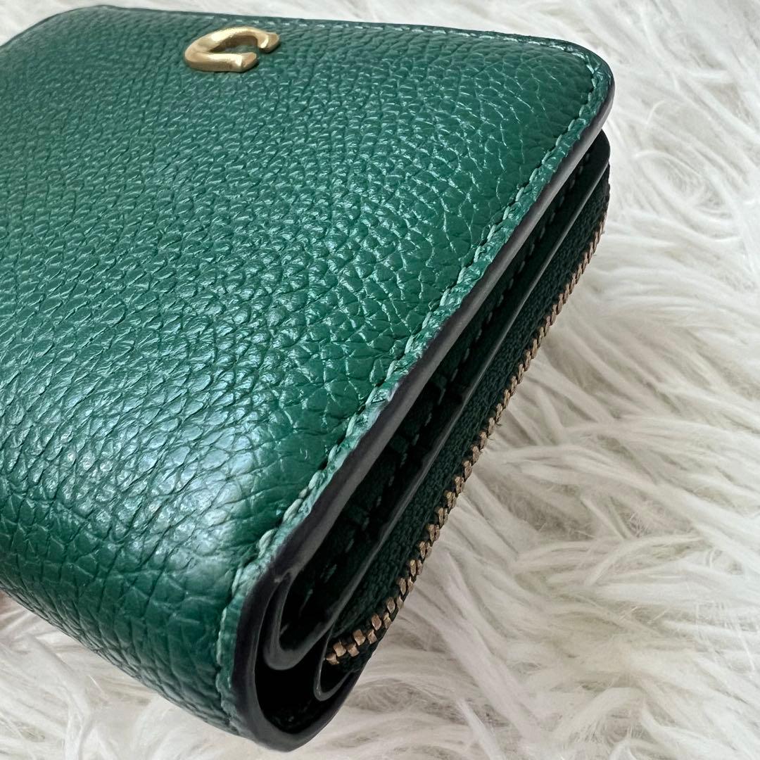 即日発送！【未使用品】 COACH コーチ ビルフォールド ウォレット グリーン