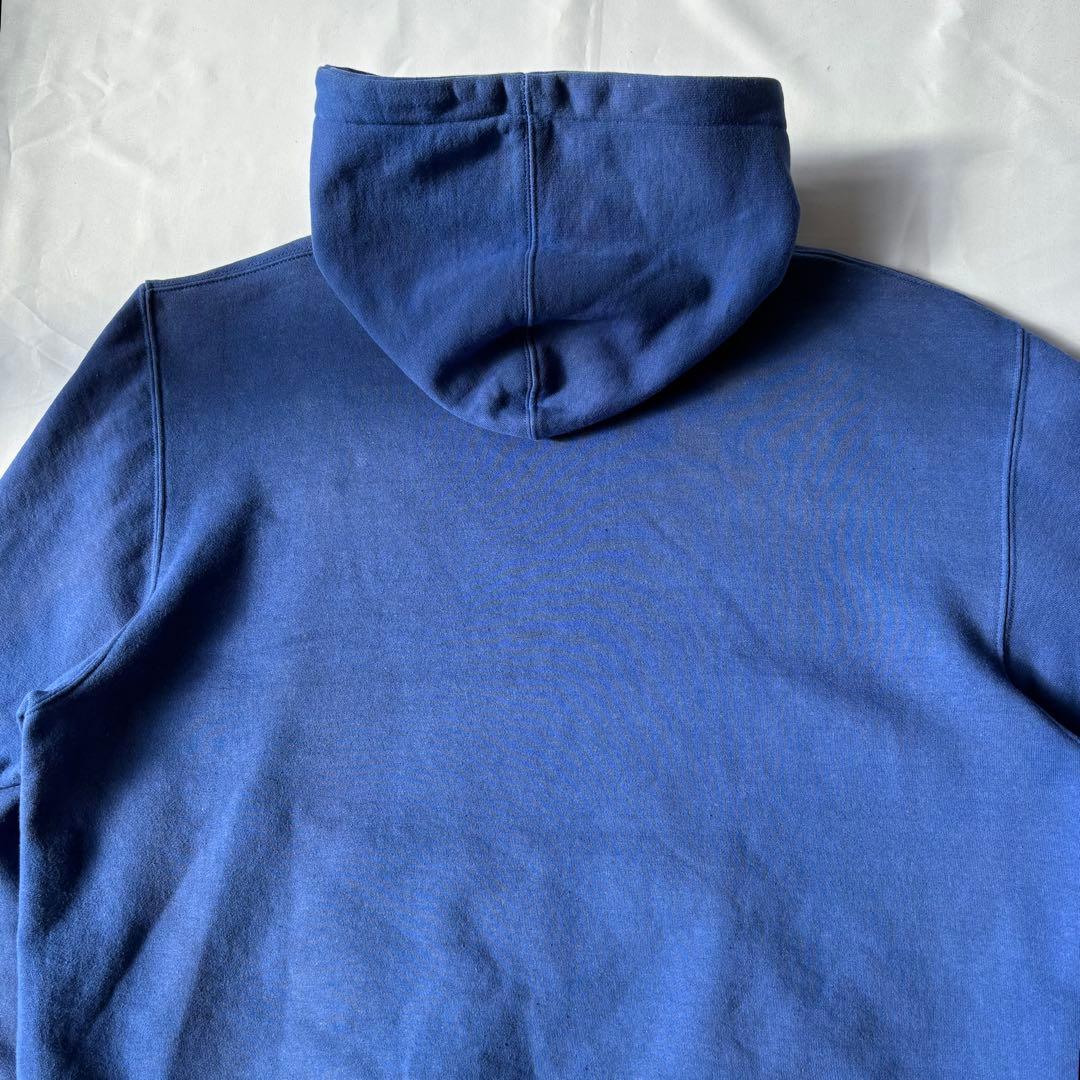 OLD STUSSY USA製 ステューシー ブルー ロゴ パーカー XL