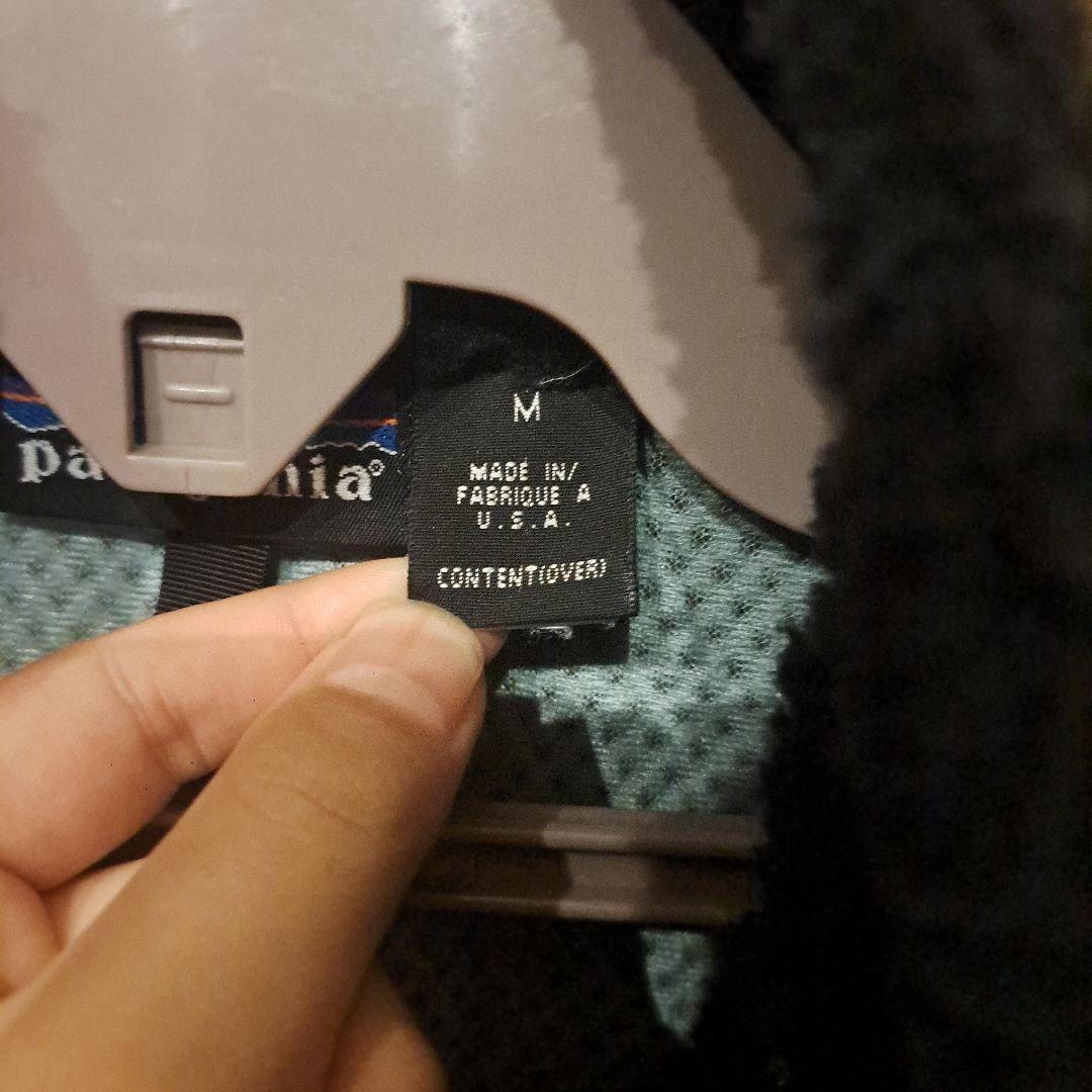 patagonia フリースベスト M 黒
