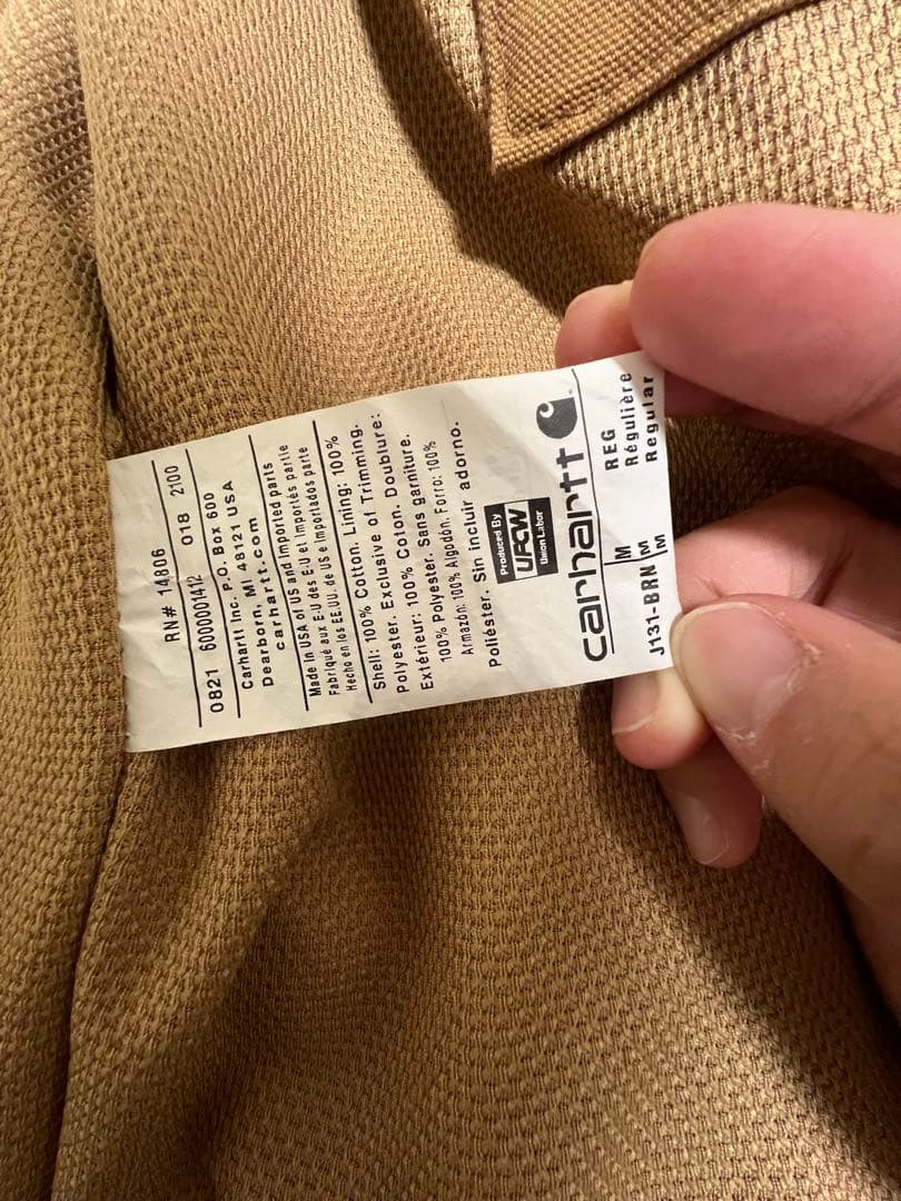 Carhartt アクティブジャケット ブラウン M