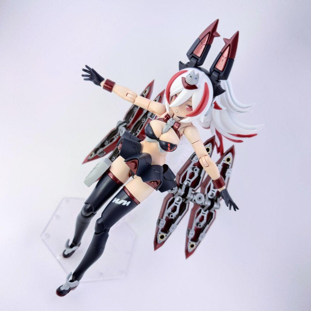 メガミデバイス　プニ☆モフ　ラン　改修　全塗装完成品