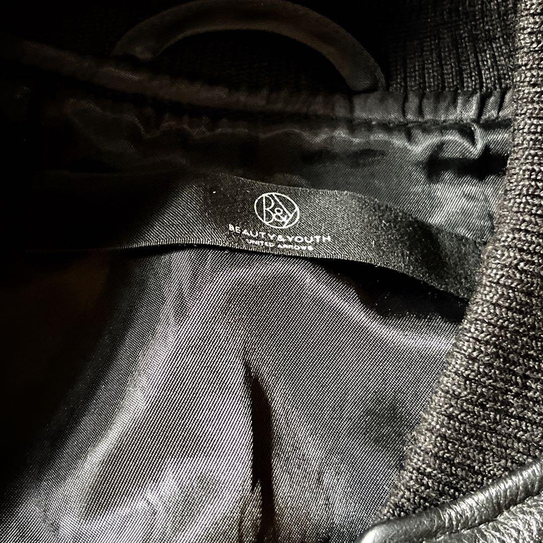 牛革　BEAUTY＆YOUTH レザージャケット MA-1 ボンバージャケット