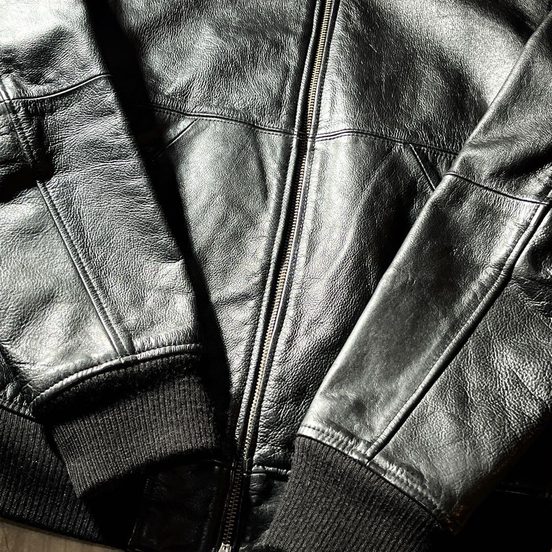 牛革　BEAUTY＆YOUTH レザージャケット MA-1 ボンバージャケット