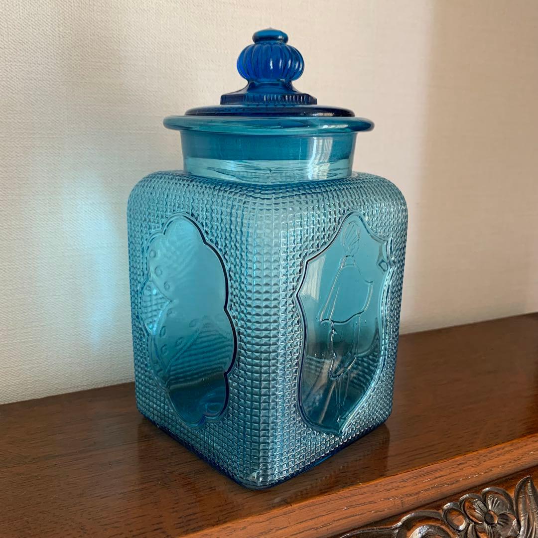 a　モダンガールの菓子瓶　あめや瓶　飴屋瓶