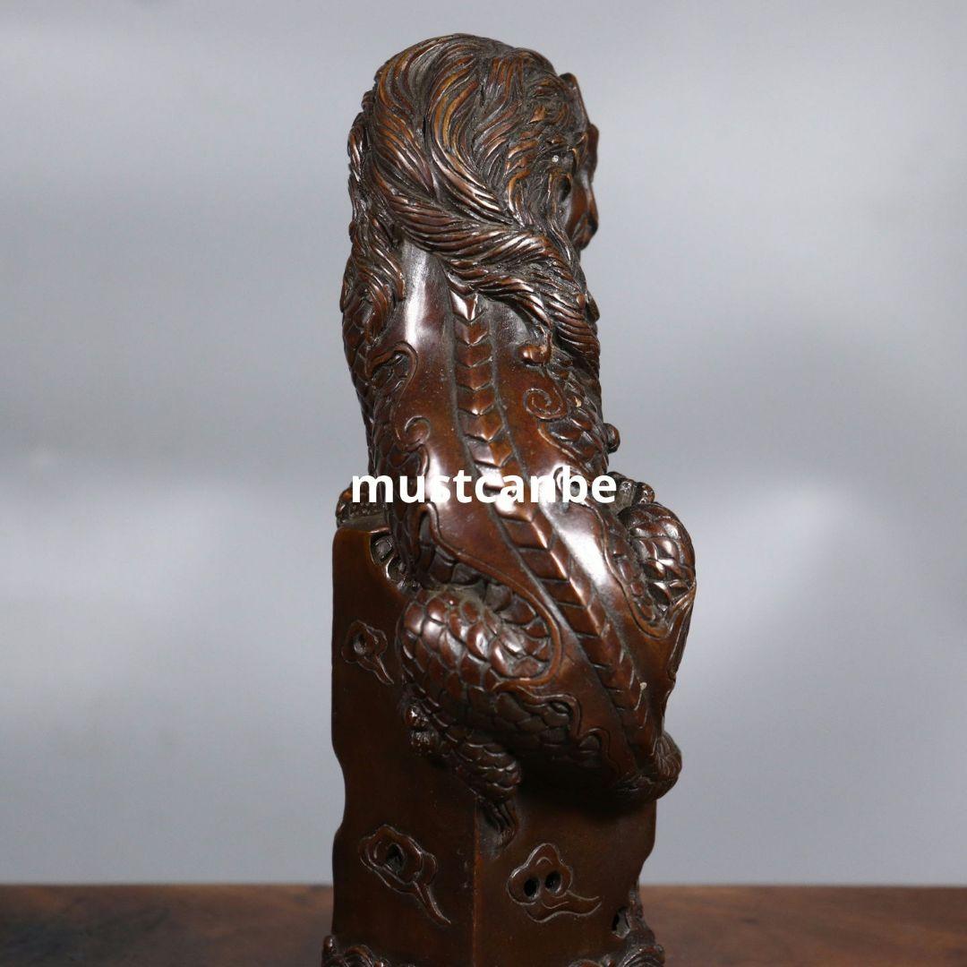 銅器 碧水獣香薫炉 香道具 書房 茶台客間 鎮宅辟邪 開運風水 招財 置物工芸品