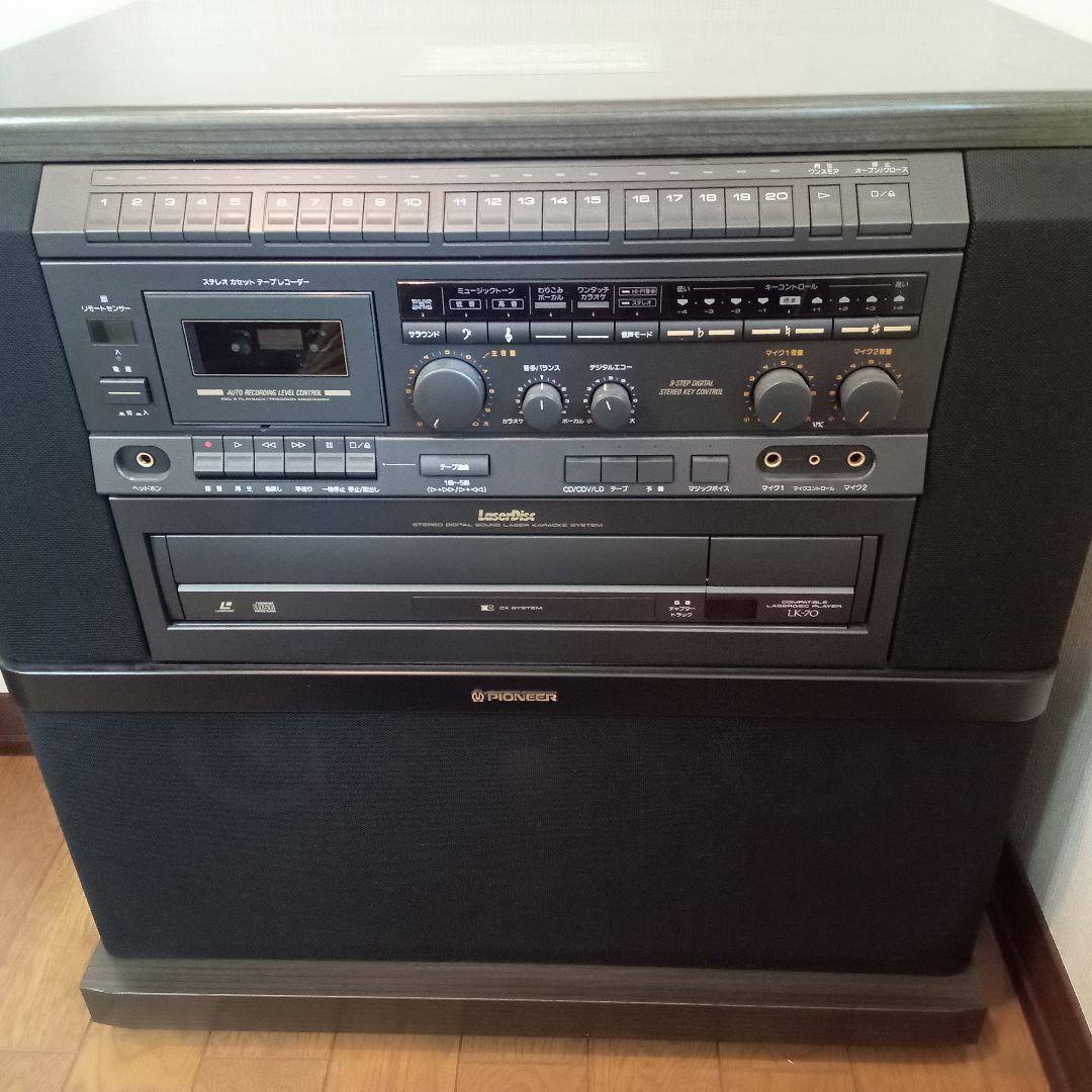 パイオニア　レザー ディスク カラオケ　マイク付　LK-70　ジャンク