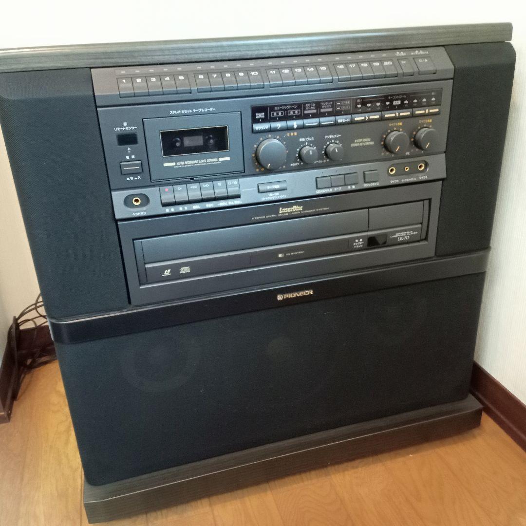 パイオニア　レザー ディスク カラオケ　マイク付　LK-70　ジャンク