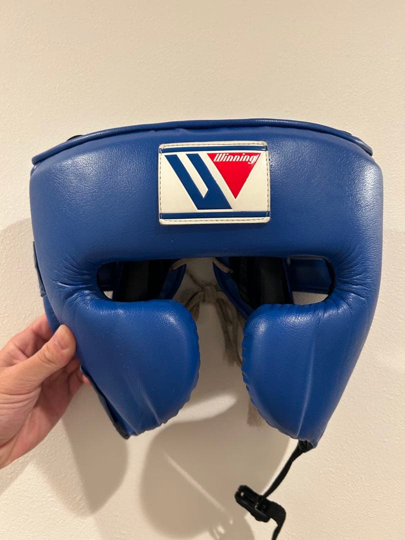 金土限定値下げ中　Winning ボクシング ヘッドギア 青　Mサイズ