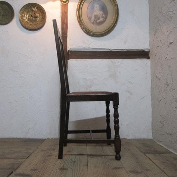 イギリス アンティーク 家具 ダイニングチェア 椅子 イス 英国 4930d