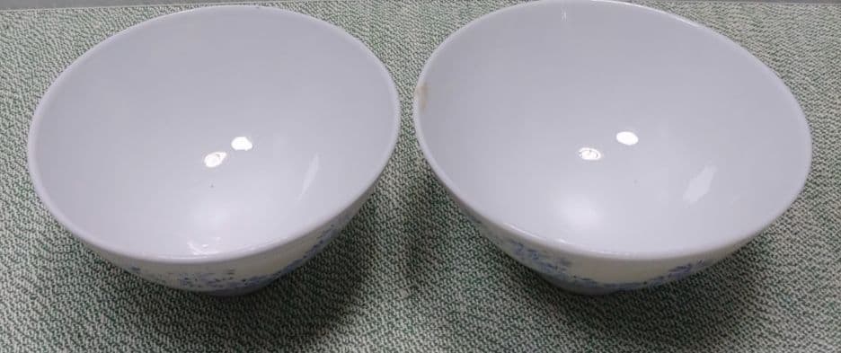 昭和レトロ大正レトロメダカ好きに！茶碗☆水草とメダカ柄☆超希少品骨董茶碗