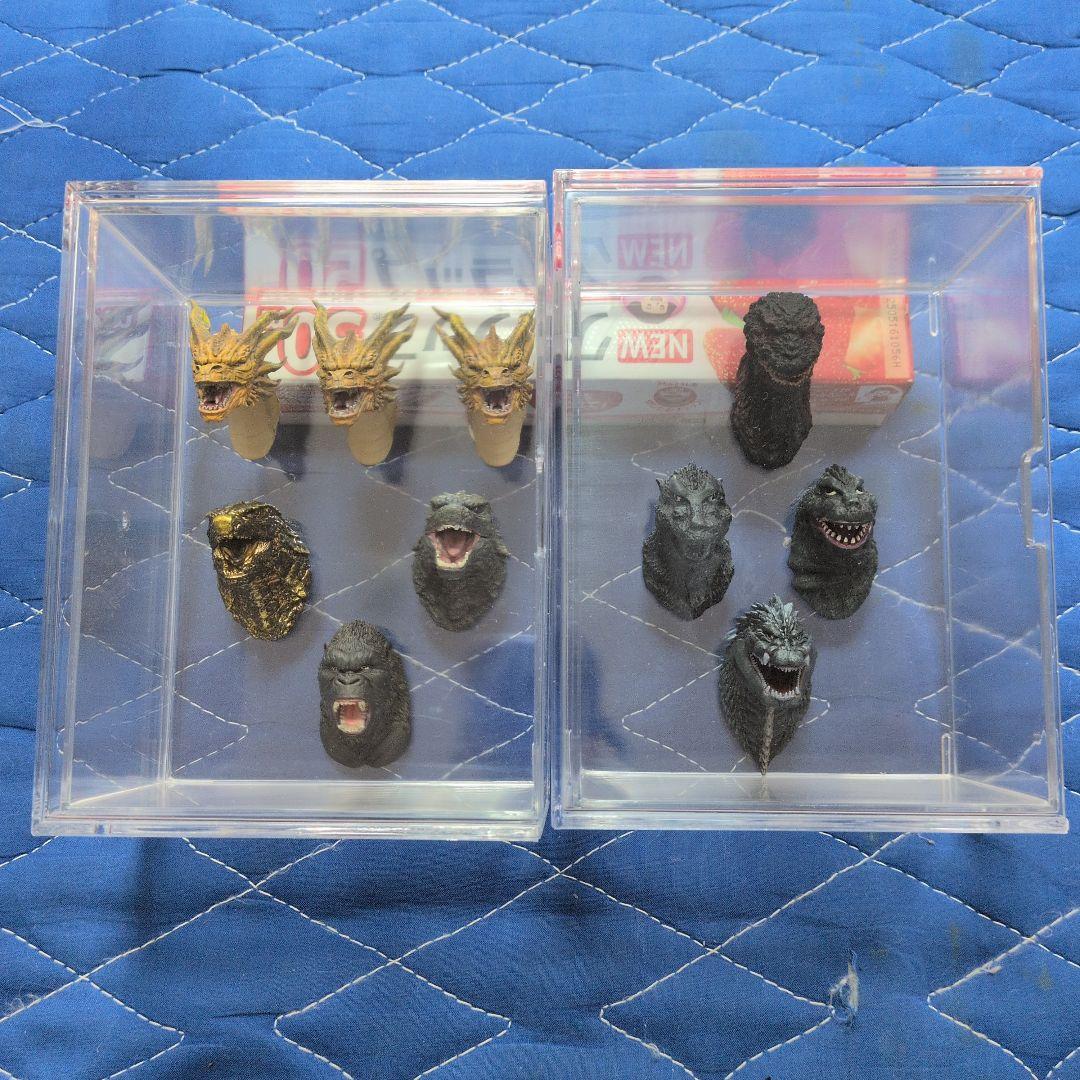 一番くじ ゴジラVSコング F賞 モンスターヘッドマグネット 全8種 箱付き