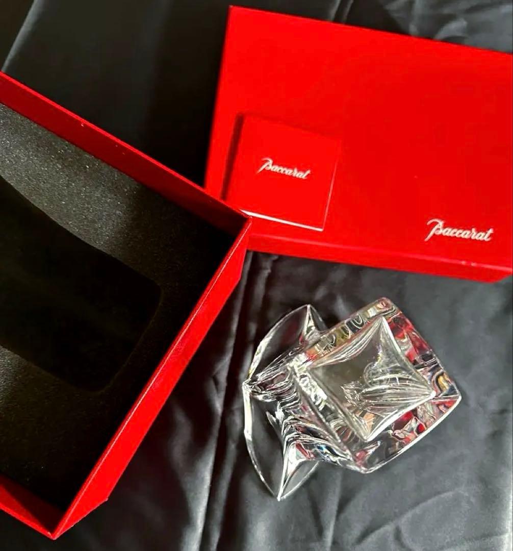 Baccarat ジェネロ　サイト　ベース　ほぼ未使用　クリスタルガラス 花器