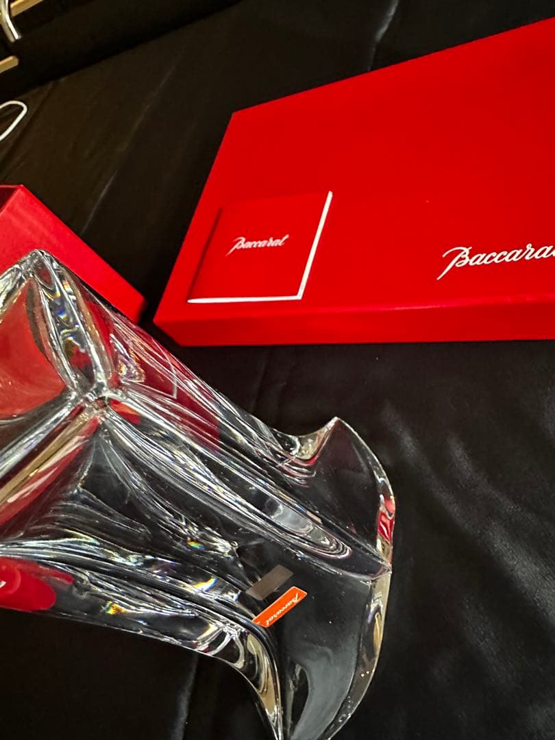 Baccarat ジェネロ　サイト　ベース　ほぼ未使用　クリスタルガラス 花器
