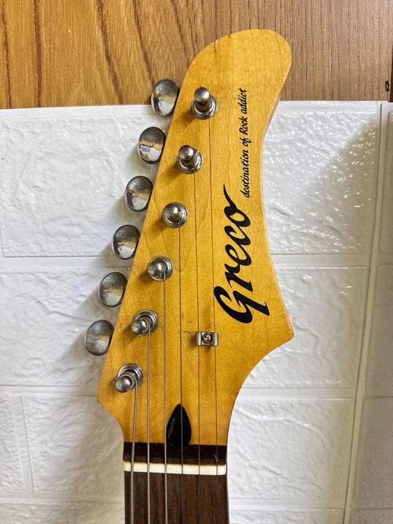 ヴィンテージ　ギター　グレコ　Greco エレキギター ブラック ストラトタイプ