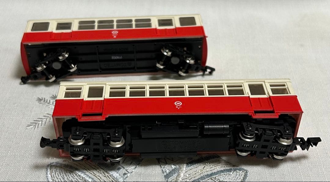 TOMYTEC 想い出の尾小屋鉄道2両セット×2点 動力化済み　ナローゲージ