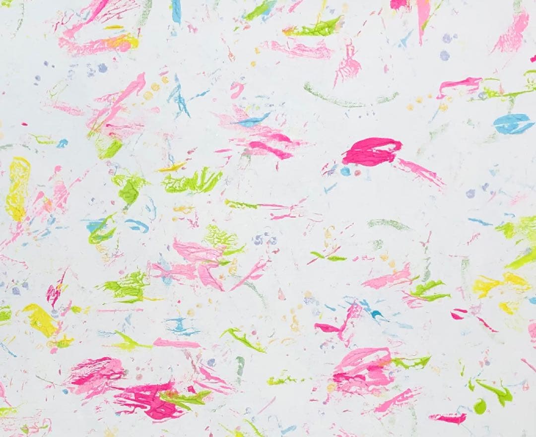 【Risbonum☆】油絵　原画　抽象画　北欧　春　花　ピンク　F12